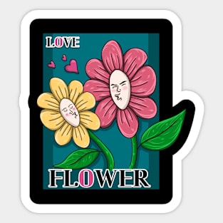 Love flower Sticker